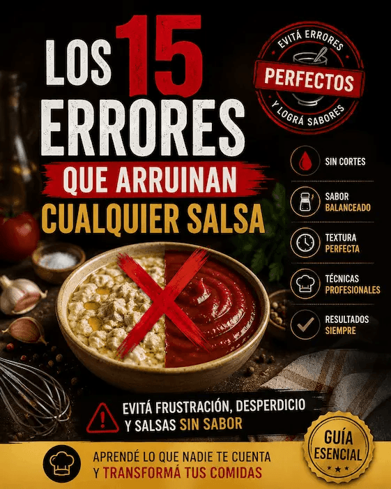 ❌ Los 15 Errores que Arruinan Cualquier Salsa