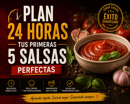 ⚡ Plan 24 Horas: Tus Primeras 5 Salsas Perfectas